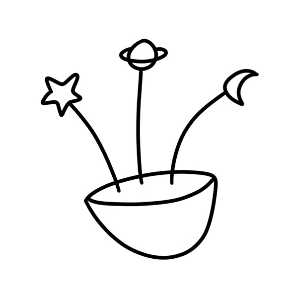 Space Plant by apheria is a temporary tattoo from inkbox - design