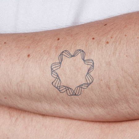 Spirograph 1 by Felipe Sena is a Geometric temporary tattoo from inkbox - main