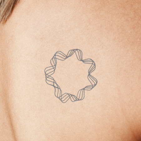 Spirograph 1 by Felipe Sena is a Geometric temporary tattoo from inkbox - compliment