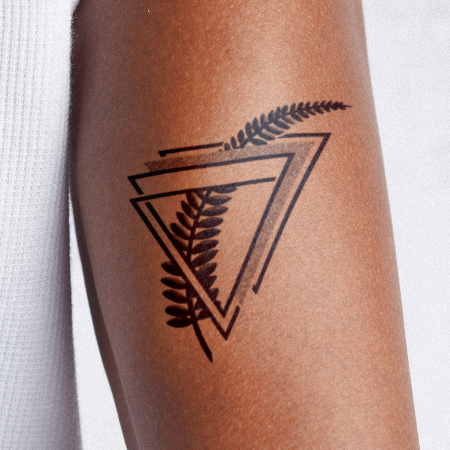 Weave Leave by Riley McKenzie is a Geometric temporary tattoo from inkbox - main